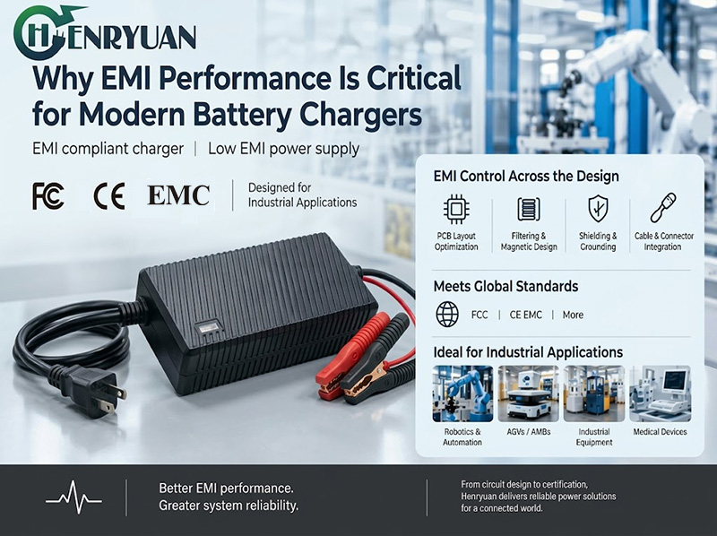 Why EMI Performance Is Critical for Modern Battery Chargers