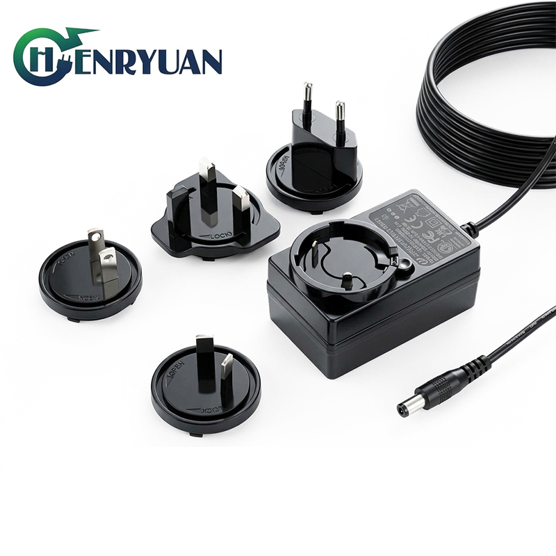 Henryuan-12V-1A-interchangeable-plug-switching-power-supply