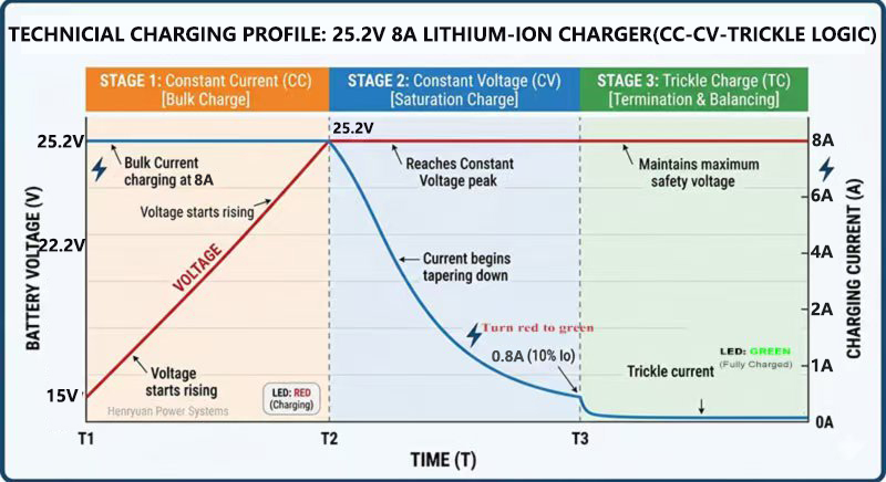 3-stage-CC-CV-trickle-25.2V-8A-smart-charging-curve