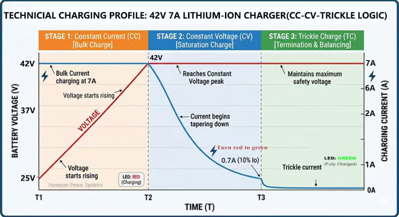 3-stage-CC-CV-trickle-42V-7A-smart-lithium-charging-matrix