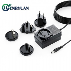 High quality Interchangeable plug 3s 11.1V lithium ion battery 12.6V 1.5A charger