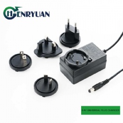 Safety certificates listed interchangeable plug UK EU US AU JP 7.4V lithium ion battery 8.4V 1A charger
